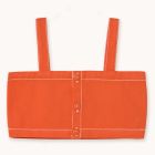 Solid Crop Top Summer Red