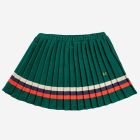 Stripes Pleated Woven Skirt