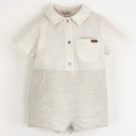 Shirt-Style Romper Suit | Neutral