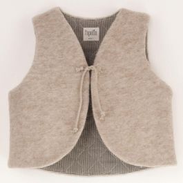 Beige Woollen Mini Waistcoat