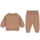 Baby Kniited Jumper & Knitted Legs | Biscuit