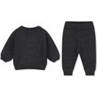Baby Kniited Jumper & Knitted Legs | Nearly Black Melange