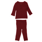 Thermal Top & Thermal Drawstring Bottoms | Crimson