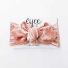 Top Knot Headband | Peach Crushed Velvet