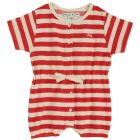 Red Stripe Terry Combisuit