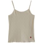 White Cotton Jersey & Modal Tank Top