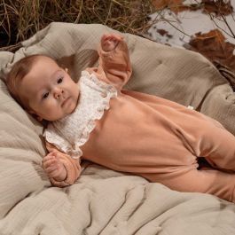 Velvet Babygrow Flowers & Vichy Plaid