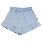 Frill Short Pale Bleach Denim