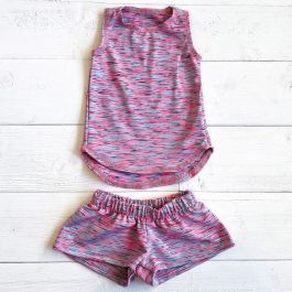 Watermelon Shorts & Top Yoga Set
