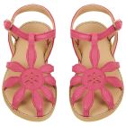 Tyrian Pink Goat Leather Sandals