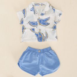 Baby Watermelon Print Shirt & Shorts