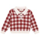 Gingham Russet Biri Knit Sweater Baby