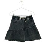 Denim Skirt | Black