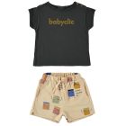 Black Logo T-Shirt & Treasures Shorts