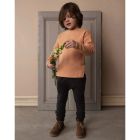 Rose Tan Double Jersey Top & Graphite Fold Over Chino