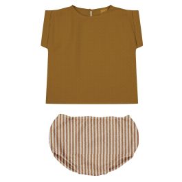 Caramel Praslin Shirt & Biscuit Stripes Ami Bloomers