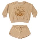 Terry Crewneck & Track Shorts | Seaside