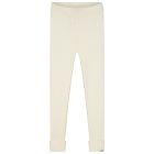 Knitted Leggings Fine Rib Pearl