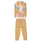 Nahia Ecru Tie Dye Top & Pearly Latte Slouchy Sweatpants