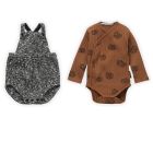 Salopette Romper Melee & Rib Romper Pretzel