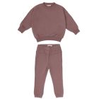 Chunky Sweater & Tapered Sweatpants | Soft Amethyst