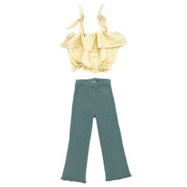 Valentina Yellow Stripes Top & Volpi Green Pants