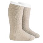 1237/2 Merino Wool Knee Socks W/ Rippe Effect | Desert (904)