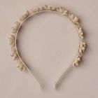 Floral Headband Ecru