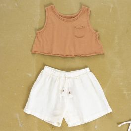 Jersey Top & Linen Shorts