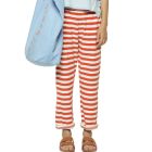 Trousers | Red & Ecru Stripes