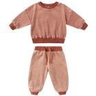 Velour Relaxed Sweatshirt & Sweatpant Candy Stripe