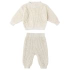 Chunky Knit Sweater & Pants Natural