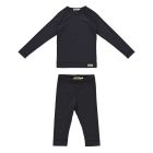 Plain Top L/S & Leggings | Blue