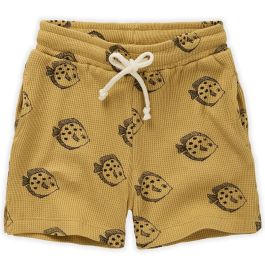 Waffle Short Fish Print