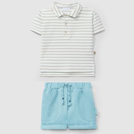 Polo Shirt & Waffle Shorts