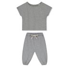 Top & Track Pants | Grey Melange