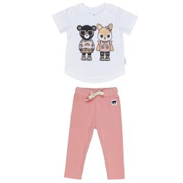 Digi Friends T-Shirt & Blossom Rib Legging