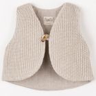 Sand Knitted Mini Waistcoat