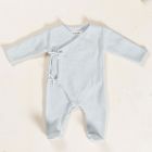 Jumpsuit W/ Crossover Opening Blue