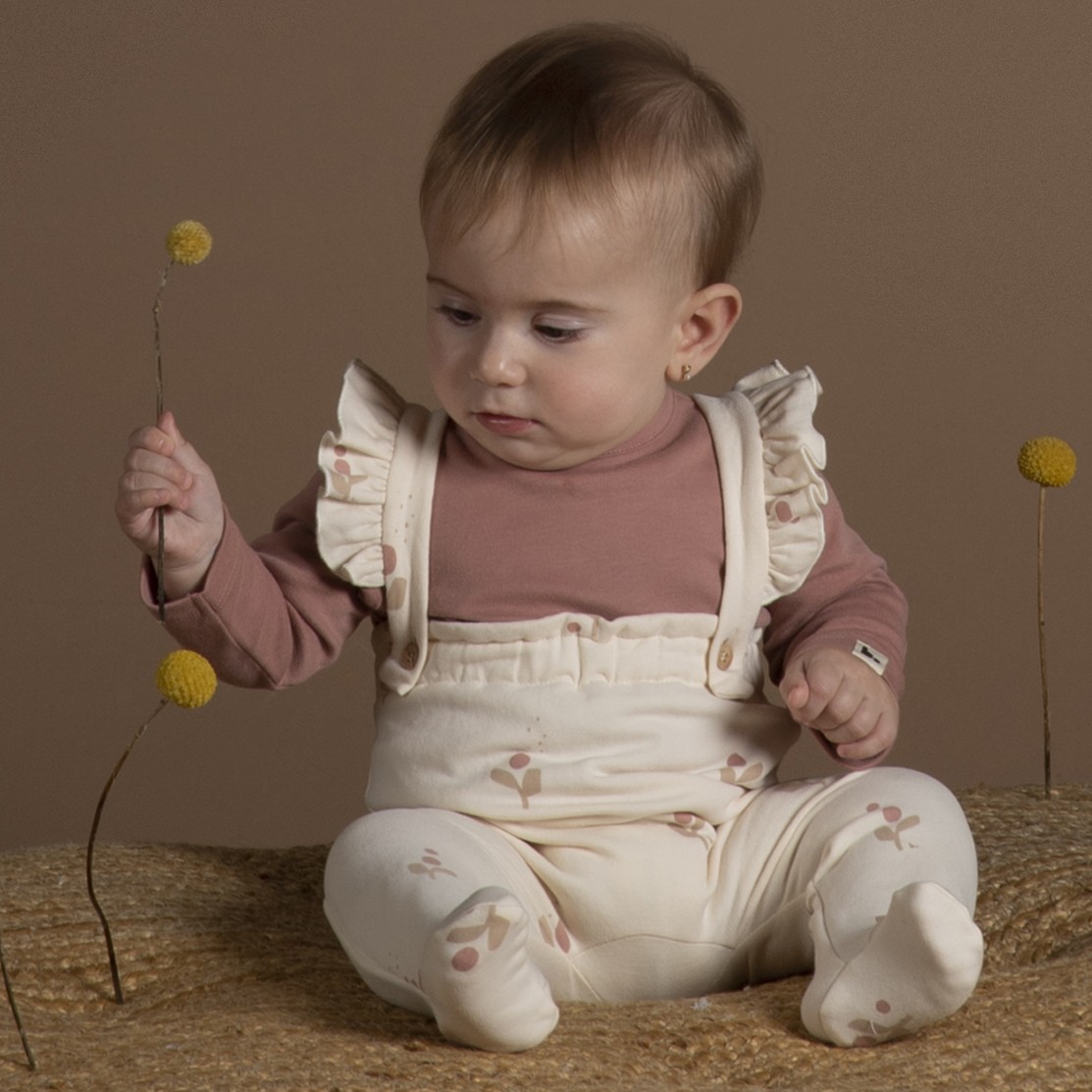 Salopettes & Tshirts Flor Cream