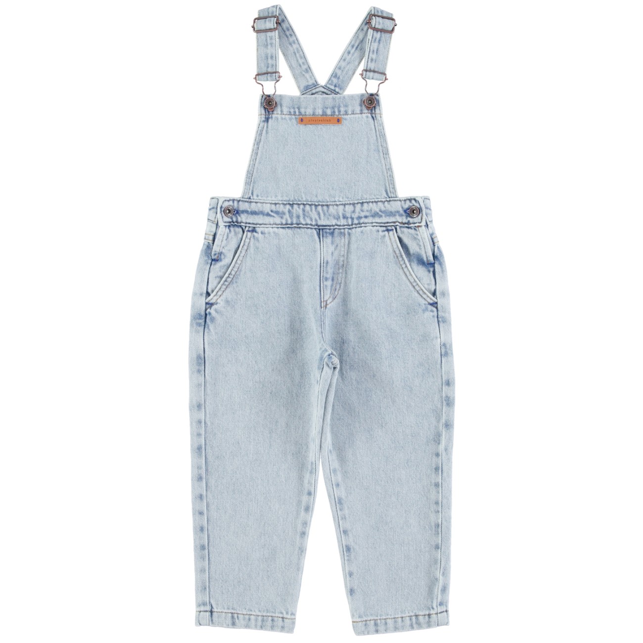 Dungarees | Washed Blue Denim