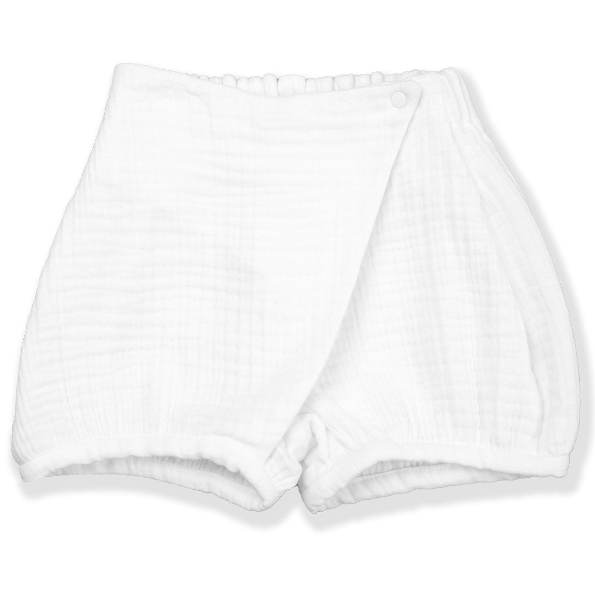 Shirt & Short Musslin Set | White