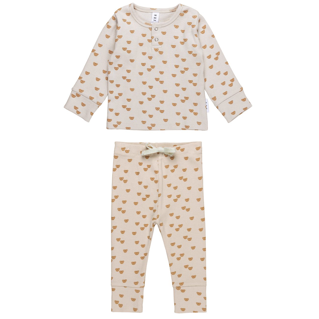 Beary Cute Rib Henley & Leggings