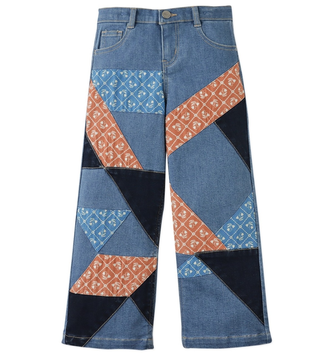 Harley Pants With Patchwork Details 