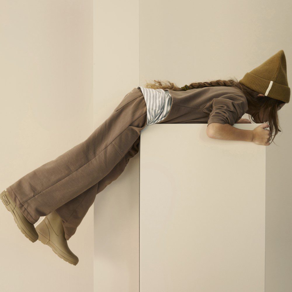 Knitted Beanie | Blue Grey