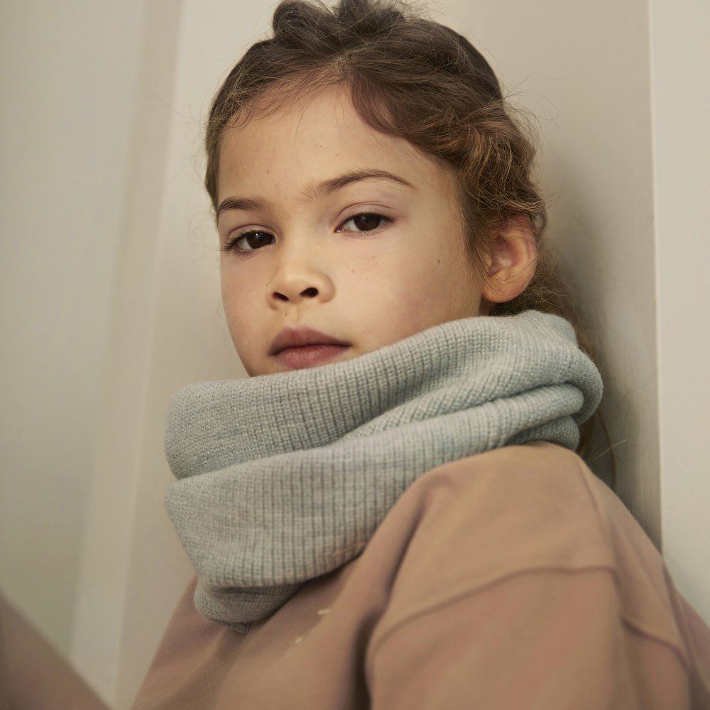 Knitted Endless Scarf | Peanut