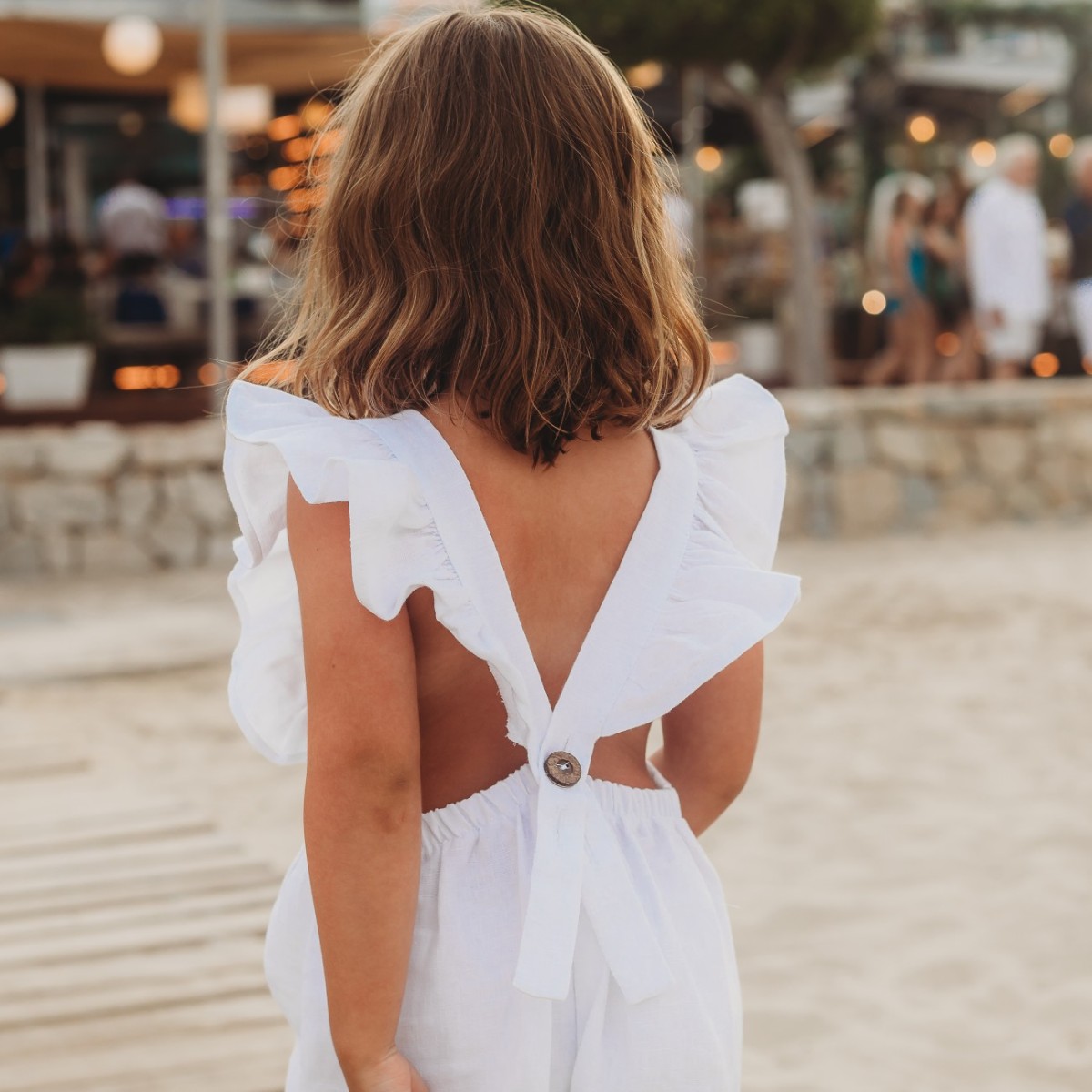 Florence Dungarees | White