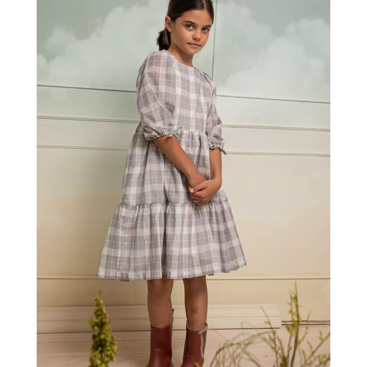 Isolda Dress In Castle Print