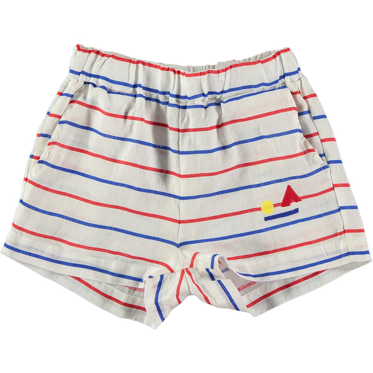 Short Linen Stripes Tipi Sun