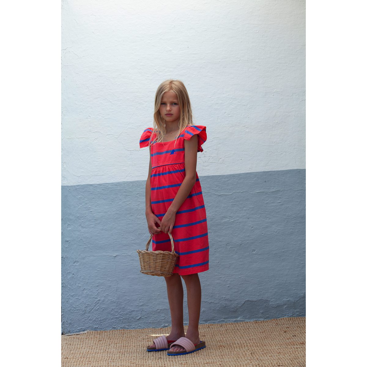 Sleevless Dress Stripes